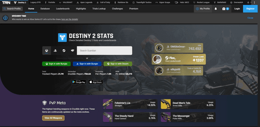 Destiny Tracker preview