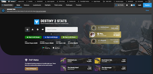 Destiny Tracker preview