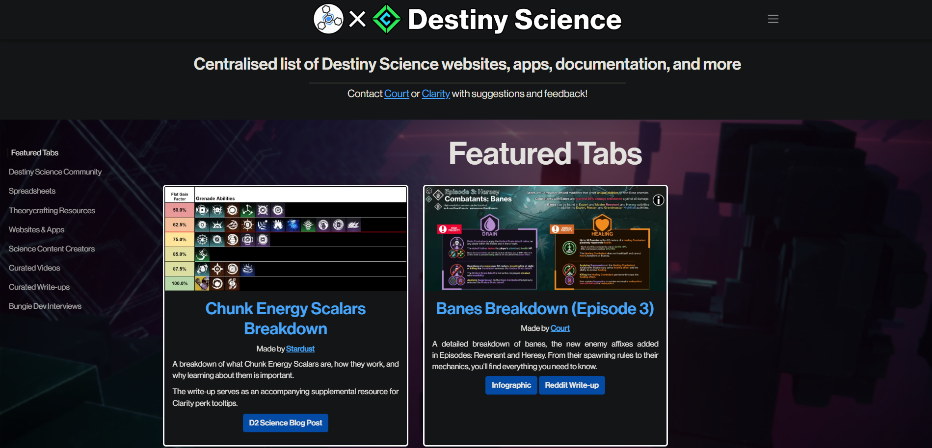 Destiny Science preview
