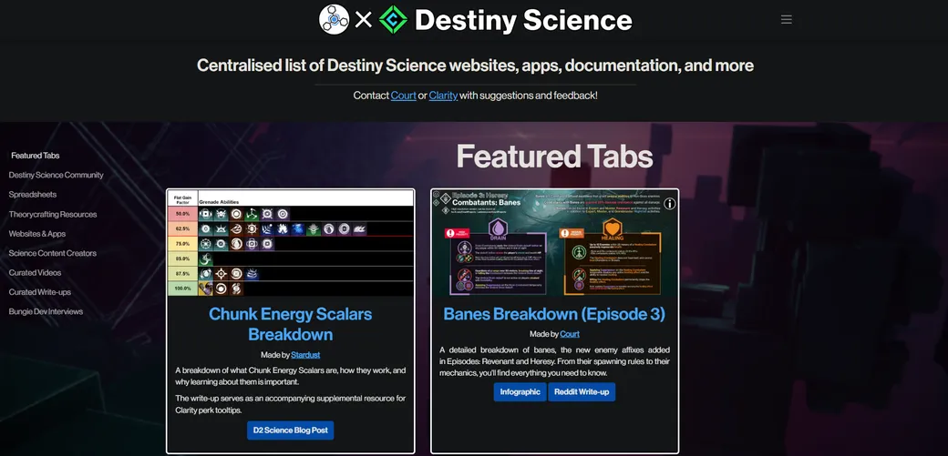 Destiny Science preview